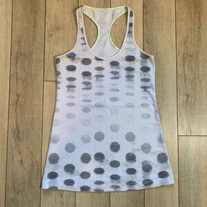 Lululemon Athletica Racer Back Polka Dot Tank Top Womens *See Measurements